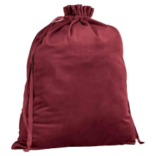 (24cm x 17cm, Ruby Red) Bagbase Plain Velvet Gift Bag