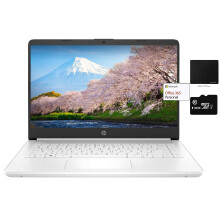 HP Portátil Delgado de 14", Intel N4020, 16GB RAM, 192GB Almacenamiento, Paquete con Mousepad GaPi (Blanco)