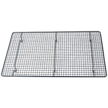 Griglia di Raffreddamento Griglia per Torte Griglia da Cucina nel Acciaio al Carbonio Griglia per Arrosti per Raffreddare e Arrostire 46 X 26 X 3 Cm