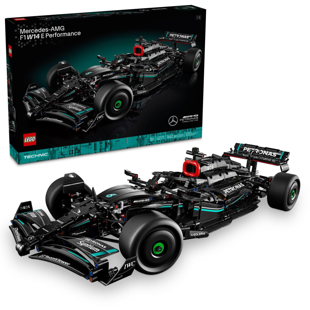 Lego Technic Mercedes-Amg F1 W14 E Performance Model Car Kits - Formula 1 Building Sets For Adults, Ages 18+ - Gift For Birthdays - Race Car With Real