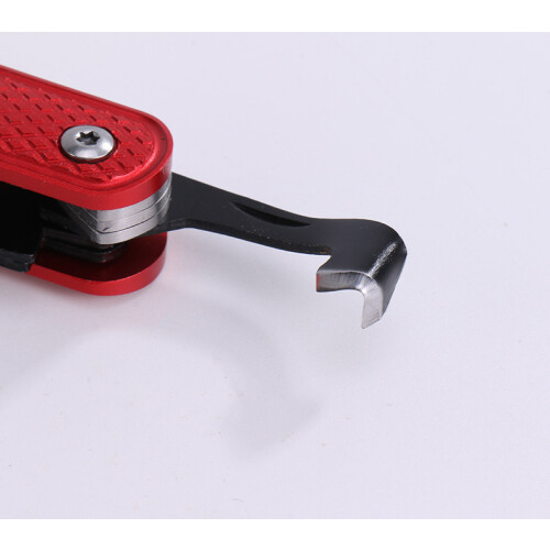 (Green) 6-in-1 Multi-Function Folding Knife, Portable Sharp Tool with Aluminum Alloy Shell for Outdoor Use