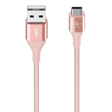 Belkin Premium USB-C to USB-A Durable Braided Cable 1.2m Rose Gold F2CU059BT04-C