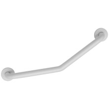 Croydex Metlex Stainless Steel White Mobility Aid Support Rail Angled Grab Bar