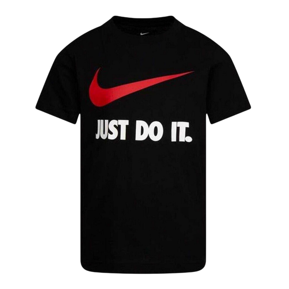 Nike (4-5 Years, ) Childrens/Kids Just Do It Swoosh Crew Neck T-Shirt Black