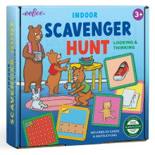 eeBoo Indoor Schnitzeljagdspiel, fördert Beobachtungs- und Analysefähigkeiten, 50 Karten & Anleitung, ab 3 Jahren