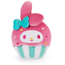 GUND Sanrio Hello Kitty & Friends My Melody Cupcake Plush, 8", Rosa/Vit