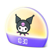 Hello Kitty Soluppgång Väckarklocka - Färgglada Ljus, USB Laddning, LED Skärm, Snooze Funktion