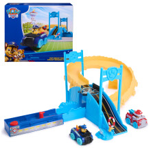 PAW Patrol Pup Squad Spårset, Looping Spelset & Fordonsavfyring med Chase & Marshall Bilar