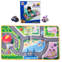 PAW Patrol Pup Squad Adventure Bay Lekmatta, 33 Tum Fällbar Mat med Chase och Humdinger Fordon