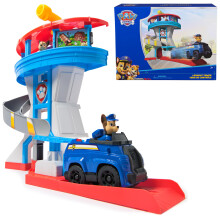 Paw Patrol Utkikstorn, 20-tums torn med Chase figurer, räddningsfordon & launcher, leksaker för barn 3+