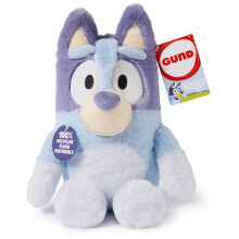 GUND Bluey Hållbar Mjuk Plysch, Tillverkad av Återvunna Material, Gosedjur för Barn & Småbarn, Blå, 13"