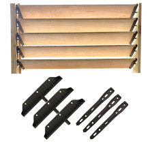 Louver System för persienner och rullgardiner, Solskydds System Fästen, Louver Kit för deckblindsystem (2)