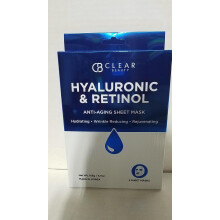 Klare Beauty Sheet Mask mit Hyaluronsäure & Retinol - Hydratisierende Anti-Aging Formel