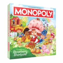 Monopoly: Strawberry Shortcake Brädspel, Köp, Sälj & Byt Platser som Big Apple City, Citrus Acres & Mer