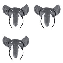 3X 3D Elefant Pannband Djurgård Vuxna Barn Kostym Mask Masker Boll