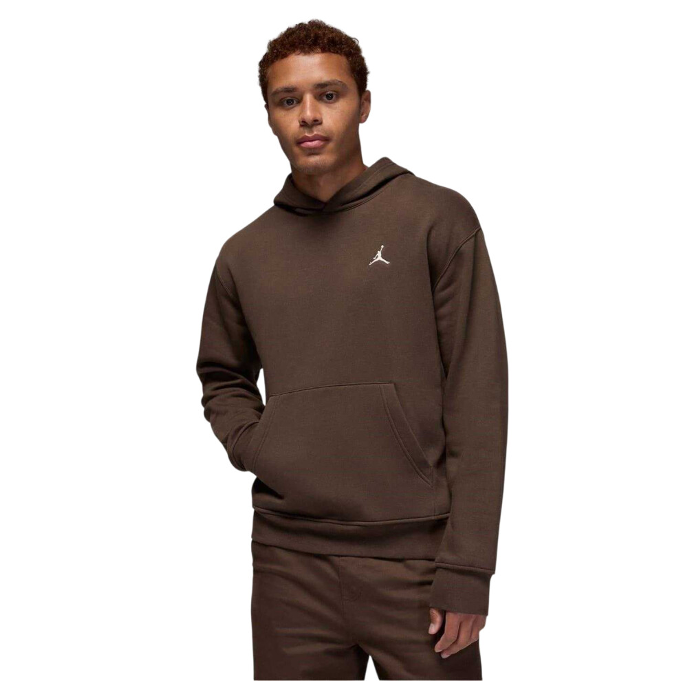 Nike (M, /Sail) Mens Air Jordan Essential Fleece Pullover Hoodie Brown
