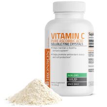 Bronson Vitamin C Pulver Ren Askorbinsyra Lösliga Kristaller - Stärker Immunförsvaret