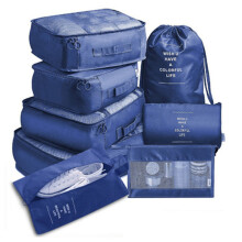 8PZ Borse da Viaggio per Organizer da Viaggio Borse da Viaggio Set da Imballaggio Custodie per Bagagli Portatile Organizzatore di Bagagli Borsa per