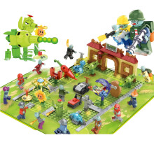 JHESAO Juguetes de Plantas vs. Zombies Figuras de Acción Ensamblables Set 1 2 Regalos para Niños y Fans