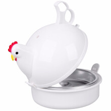 Cucina Microonde Uova Vapore Pollo A Forma di 4 Uova Caldaia Novità Elettrodomestici da Cucina Strumento Uovo per la Casa