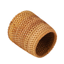 2X Rattan Chopsticks Tube Shovel Spoons Bucket Dinner Knives Forks Tableware Home Storage Baskets Organizer B