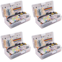 4X New Breadboard Set Electronics Component DIY Kit with Plastic Box for R3 Component Package