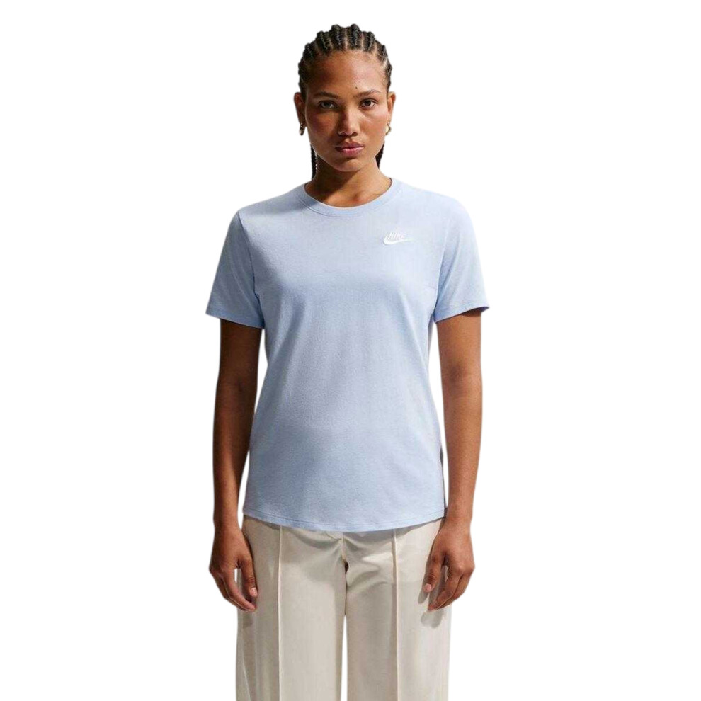 Nike (8 Uk, Hydrangea ) Womens/Ladies Club T-Shirt Blue