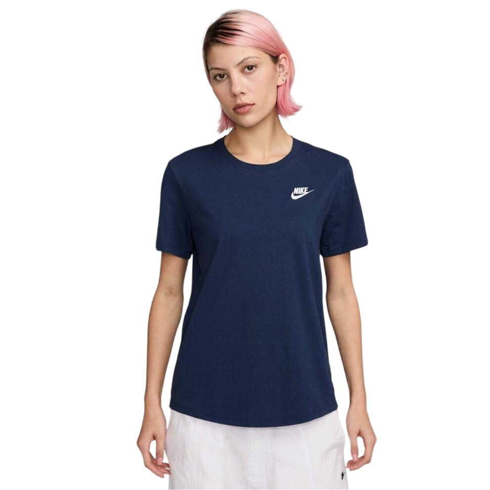 Nike (10 Uk, Midnight Navy) Womens/Ladies Club T-Shirt Blue,Multicoloured