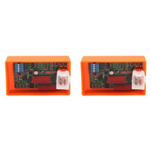 2X Motorcycle Igniter 5-Pin AC CDI Box with DIP Motorcycle Ignition Speed Limit 4000-12000 for WAVE 100