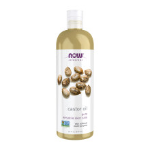 NOW Foods Solutions, Huile de Ricin, 100% Pure, Soin de la Peau, 16-Onces