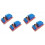 4Pcs 5V One Channel Relay Module Relay  with Optocoupler Isolation Support High Low Level Trigger 1