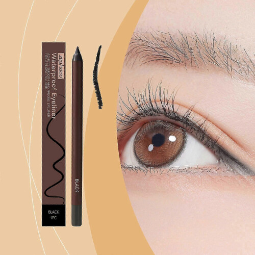 Long-Lasting Smudge-Proof Water-Resistant Black Eyeliner for Flawless, Easy Application