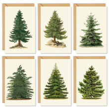 Paquet de 36 cartes de vœux de Noël avec stickers et enveloppes, cartes vierges rétro