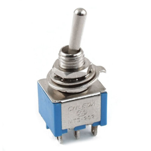 6X AC 3A/250V 6A/125V 6 Pin DPDT / 2 Position  Toggle 1