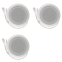 3X 10W Network IP Public Address System Audio ABS Ceiling Speaker POE or DC12V