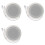 3X 10W Network IP Public Address System Audio ABS Ceiling Speaker POE or DC12V 1