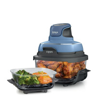 Ninja FN100ND Crispi Air Fryer, Mikro, Fryser & Diskmaskin Säker, 4 QT & 5 Cup Glasbehållare