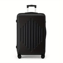 (Black, 24inch) 20/24/28 Inch Carry-On ABS Hard Shell Suitcase, 360 Spinner Wheels, Lightweight Luggage for Travel