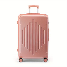 (Rose golden, 20inch) 20/24/28 Inch Carry-On ABS Hard Shell Suitcase, 360 Spinner Wheels, Lightweight Luggage for Travel