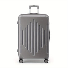 (Grey, 24inch) 20/24/28 Inch Carry-On ABS Hard Shell Suitcase, 360 Spinner Wheels, Lightweight Luggage for Travel