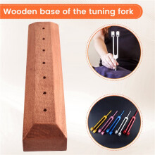 Tuning Fork Base 7 Piece Chakra Tuning Fork Stand for Sound Healing Therapy and Yoga