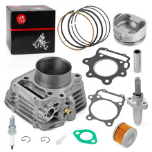 MOTO1988 80mm Big Bore Cylinder Rebuild Kit Piston Ring Tensioner 1993-2008 Honda TRX300EX