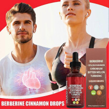 Berberine Cinnamon Drops 60ml Blood Sugar Metabolism Heart Support
