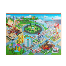 BéBé Enfants Tapis de Jeu Tapis de Enfant Activité Peluche Gymnase Ramper Couverture Rampante