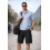 True Face (Black, 42) Mens Stretch Cotton Cargo Shorts Multi Pocket 5