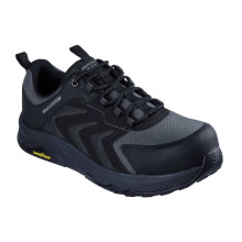 (6 UK, Black) Skechers Mens Speed-Flex Trekking Safety Trainers