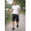 True Face (Black, 42) Mens Stretch Cotton Cargo Shorts Multi Pocket 7