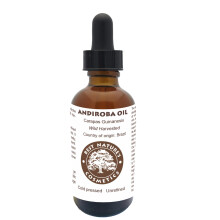 Bästa Naturens Kosmetika Andiroba Olja - 100% Ren, Kallpressad & Ofiltrerad för Hud, Hår & Kropp - Vildskördad - 30 ml