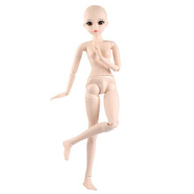 UCanaan 1/3 BJD Docka 24 tum Ball Jointed Dockor Kvinnligt Kropp + Grundmakeup för DIY