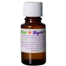 Living Libations - Biologische Munt + Myrrh Tandserum | Natuurlijke, Vegan Schoonheid (0.5 fl oz | 15 ml)
